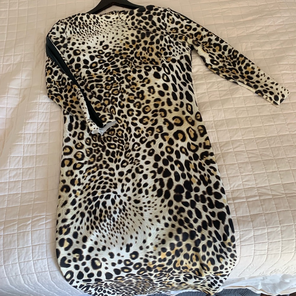 Zara Leopard print midi dress